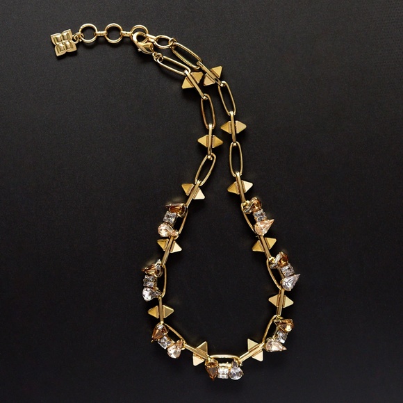 BCBG Crystal and Stud Necklace - Picture 1 of 5